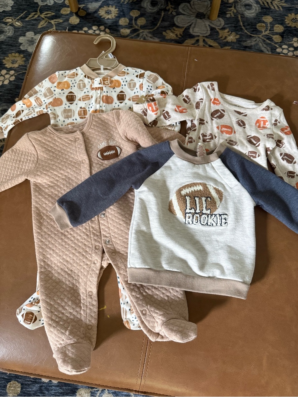 Adorable Football Baby Outfit Bundle 6-9M